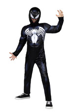 Marvel Spider-Man Venom Boys Costume Medium 8 Padded Jumpsuit Mask New