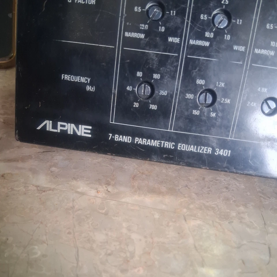 Ecualizador Paramétrico Vintage Old School Alpine 7 Bandas 3401 Totalmente Probado/Funcionando Foto 2 de 4