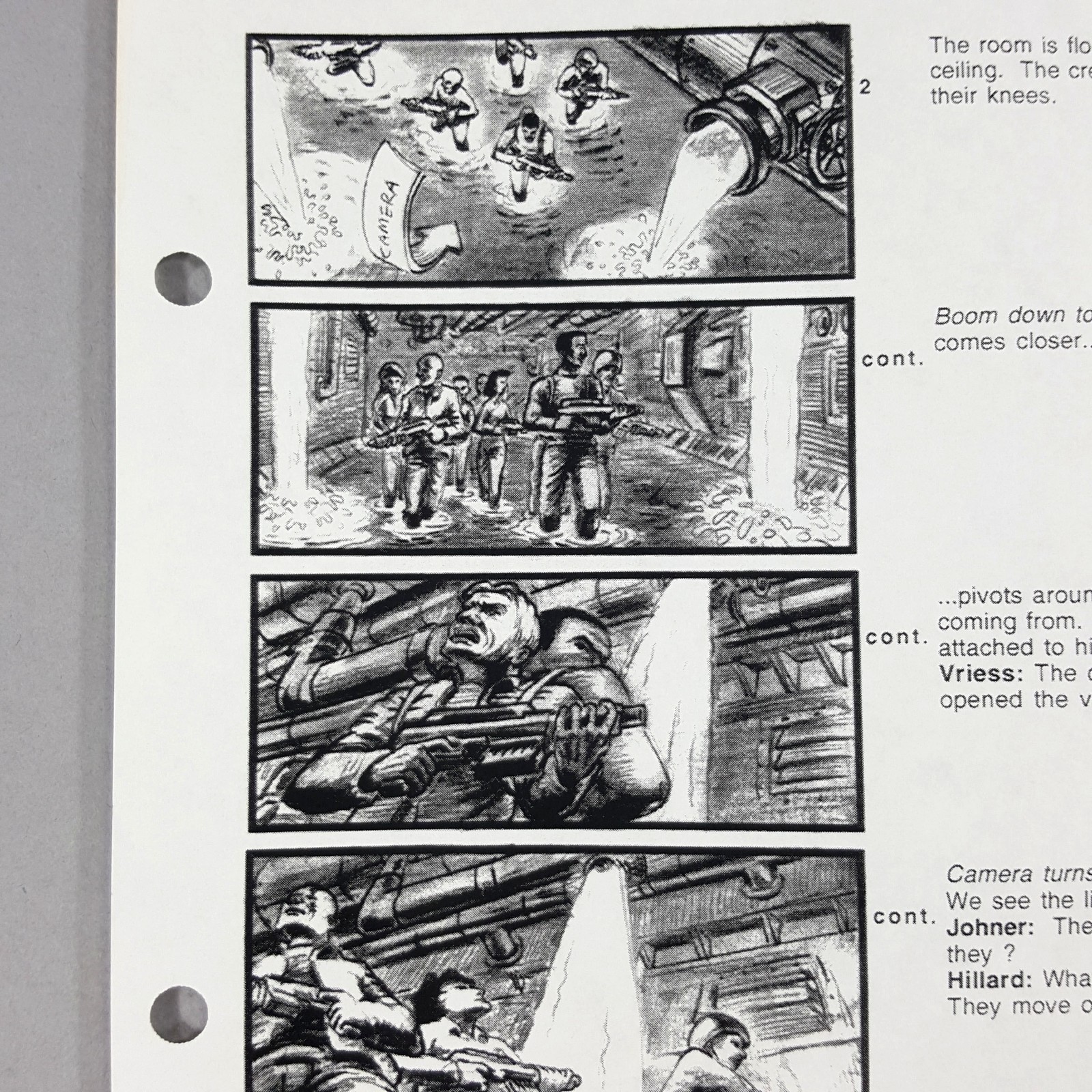 Image 8 of Alien: Resurrection - Production Used Storyboard, Ripley and Crew, Movie Prop