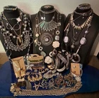 58 Pc Vtg-Now Boho Metal Tones Estate Costume Jewelry Wear/Resell 3.5# LT53