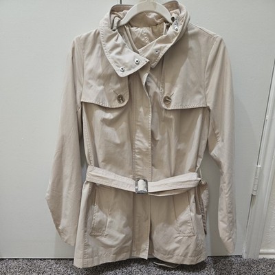 Tommy Hilfiger Jacket Womens Size S Beige Parka Hideaway Hood