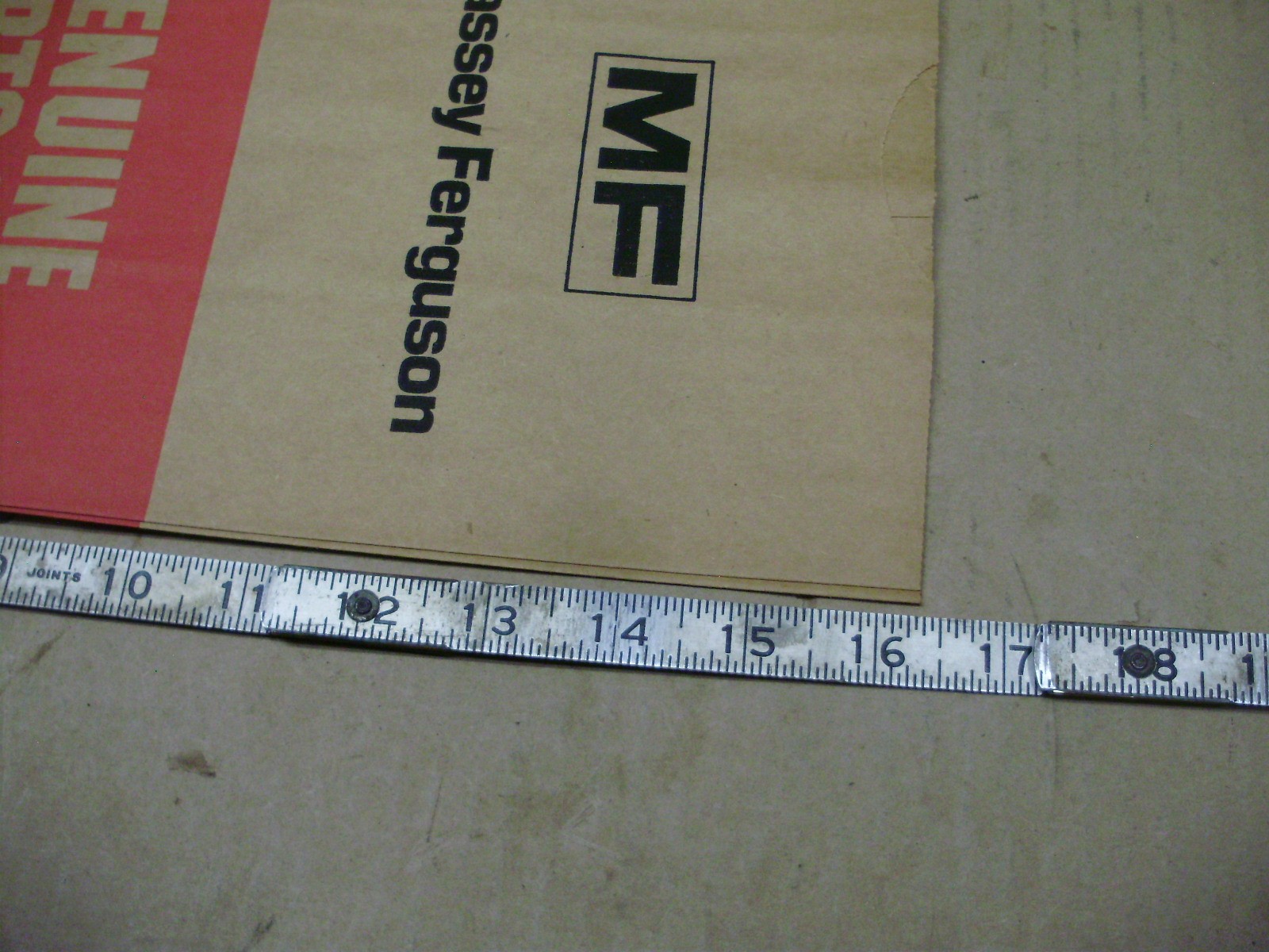 Massey Ferguson Genuine Parts And Accessories Paper Bags, Lot of 5, 16-1/4" High