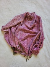 Vintage Paisley Shawl   Large Boho Scarf, 160 60 cm