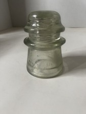Vintage Insulator Clear Glass - Made In USA - Pretty Paper Weight