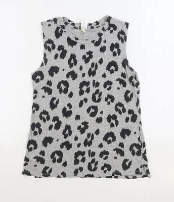Basic-Tanktop Damen UK Größe 10 Clothing & Co Grau