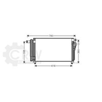 AVA Quality Cooling Kondensator Klimaanlage Mit Trockner FüR KIA Rio II JB
