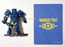 Mega Construx Fallout T-60 Power Armor Micro Mini Figure Vault-Tec + BONUS CARD