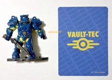 Mega Construx Fallout T-60 Power Armor Micro Mini Figure Vault-Tec + BONUS CARD