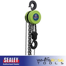 Image of Sealey CB5000E 3m Chain Block 5 Tonne Hoist Lift Garage Workshop