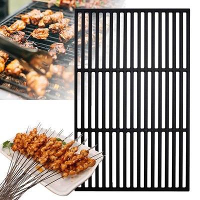 Grillrost Gusseisen Grillplattea Eckig BBQ Gitterrost Picknick Gasgrill Gussrost