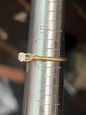 Natural Diamond 14k Gold Ring--1.5 grams--STUNNING & CLASSY--AND PRICED TO SELL 3939.57 per troy oz