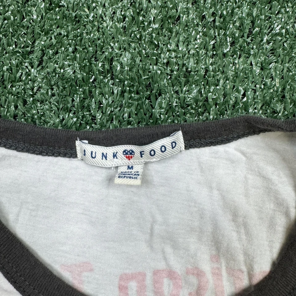 The Who Graphic T Shirt Women's Size M White Short Sleeve Ringer Tee Retro Tour - Image 3 of 4