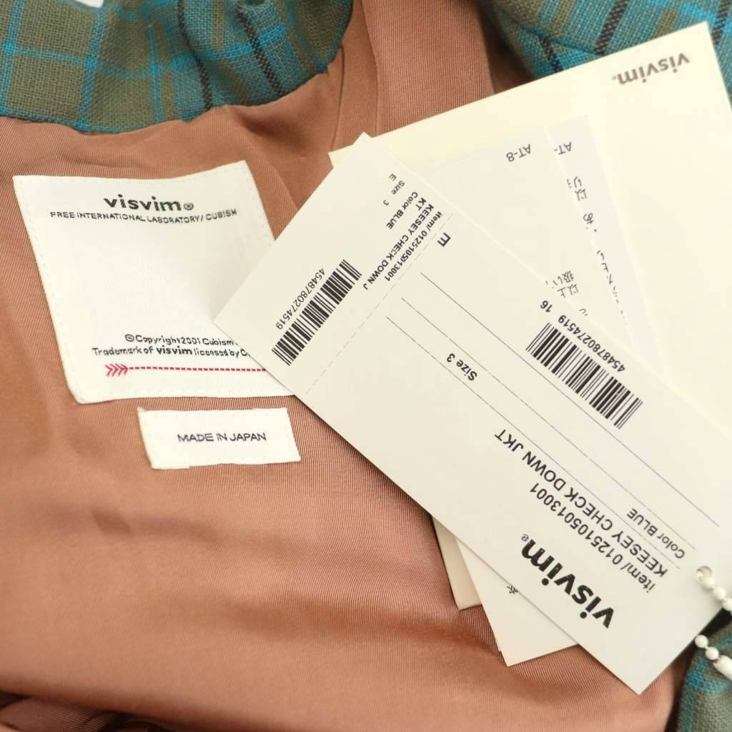 Visvim 25SS Keesee Check Down Jacket Wool Linen B… - image 7