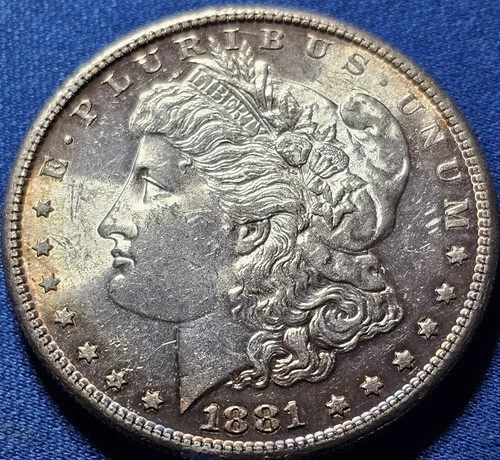 1881-S Morgan Silver Dollar, GEM BU MS!!! FLASHY SUBTLE TONING!