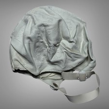 Vintage England Child s Swim Cap Floral Embossed Rubber Strap 1940s 50s