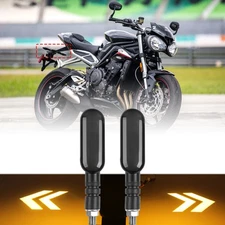 Flowing LED Motorcycle Turn Signals Projector RGB DRL For Triumph Street Triple
