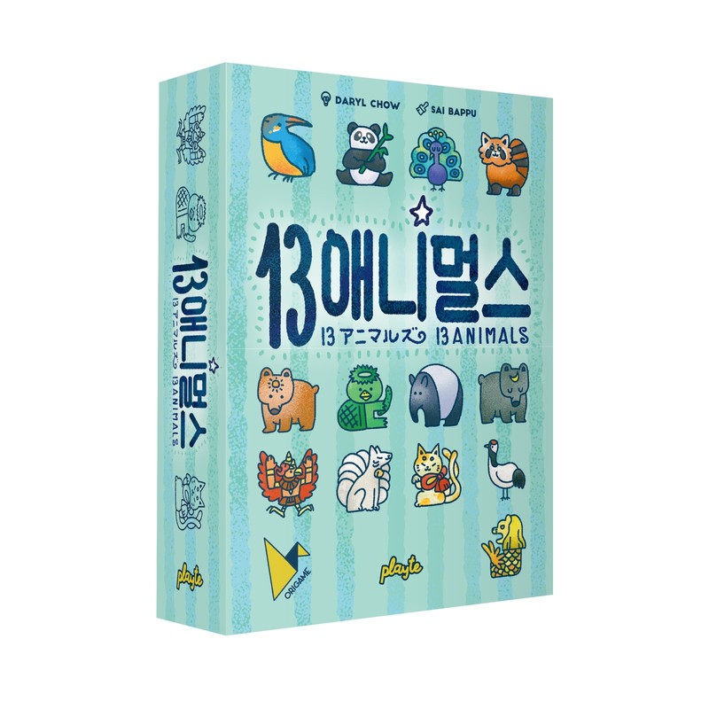 13 Animals Board Game Playte Rummy Style Card Game 2-5 Players