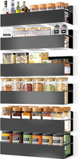 Magnetic Spice Rack Organizer for Fridge Seasoning Organizer for Kitchen Storage