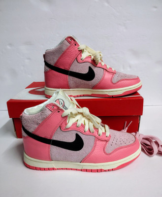 Nike Womens Dunk High Hoops Pack Pink/Pink/Black DX3359-600 Sz 6.5W