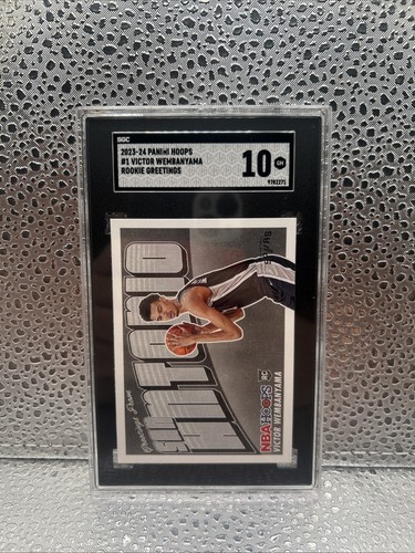 2023-24 Panini NBA Hoops - Rookie Greetings Victor Wembanyama #1 (RC) SGC 10