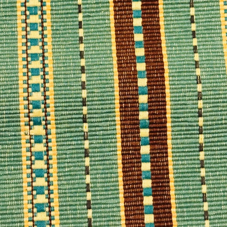 Corredor de mesa Park Designs Mountain Morning algodón acanalado 36 pulgadas verde marrón a rayas Foto 2 de 2