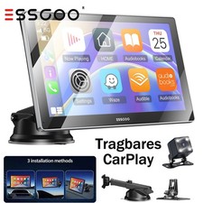 Wireless Carplay & Android Auto 1080P Rearview Autoradio, 9-Zoll IPS Touchscreen