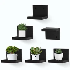 Small Floating Shelf for Wall Set of 6Mini Shelves for Display Small Figurine...