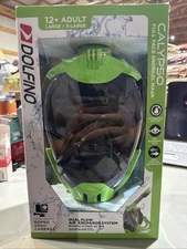 Dolfino Calypso Full Face Snorkel Mask - Large / X-Large NEW