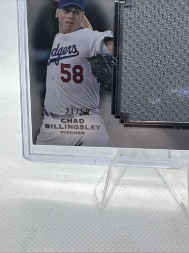 2013 Museum Collection Momentous Material Jumbo Relics /50 Chad Billingsley - Picture 3 of 4