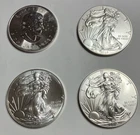 Silver Eagle/Maple Leaf  Lot-4 Troy Oz Silver Total