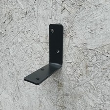 4x STRONG 30mm x 75mm x 3mm RIGHT ANGLE BRACKETS Joist Support Timber In BLACK.