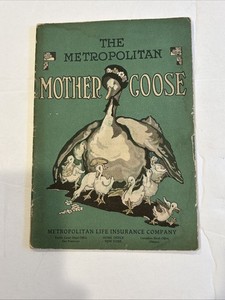 Vintage 1930s Metropolitan Life Insurance Mother Goose Children Book Advertising