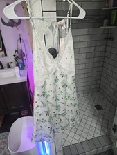 NWT Victoria's Secret Lace Open-Back Slip Dress Florial Size XXL 2XL