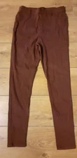 Ladies Maroon /Brown Jeggings Size 12R