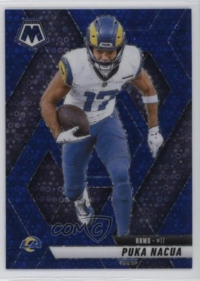 2025 Panini Mosaic No Huddle Blue Mosaic Prizm 93/99 Puka Nacua #102 1h0p