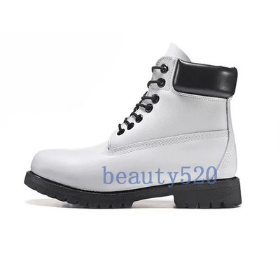 Mens Classic Leather Slip Waterproof Boot Durable Work Shoes Outdoor Ankle Boots