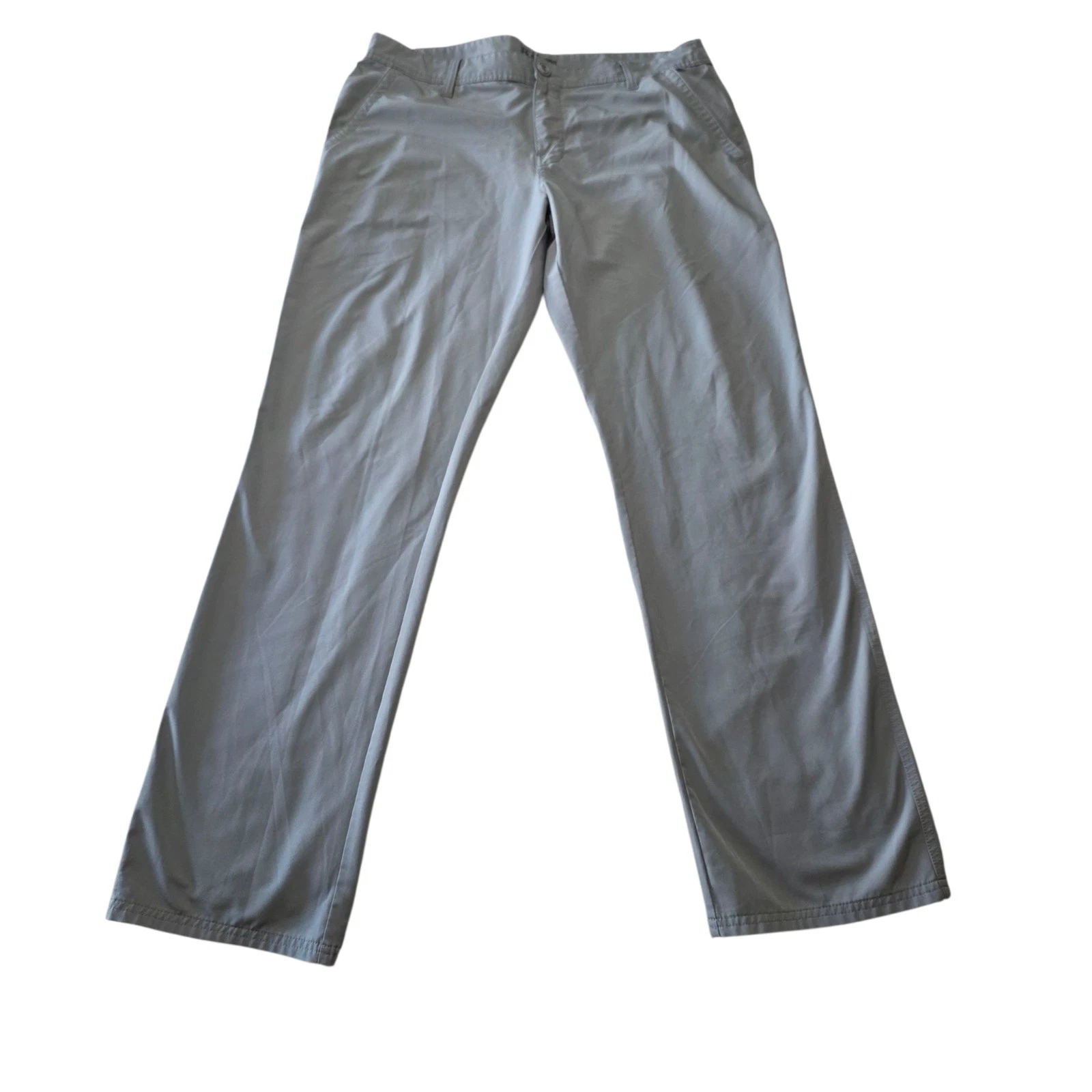 Huk L Gray Fishing Pants Performance Utility Cargo Outdoor Menswear 36x33
