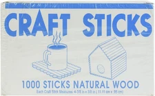 Pepperell Craft Sticks 1000/Pkg-Natural - 70782