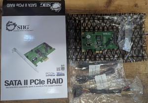 SIIG SC-SAER12-S2 SATA II PCIe Raid Controller 2 SATA Port PCIe 1x Level 0 1