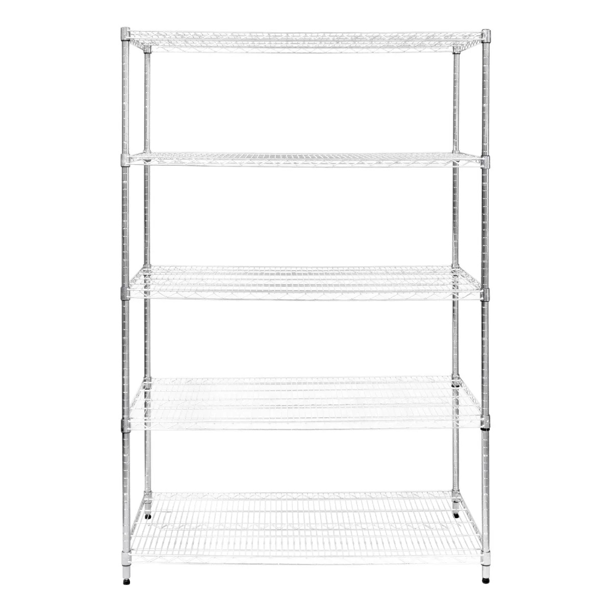Wire Shelving Rack 5 Tier Metal Storage Unit Heavy Duty Free