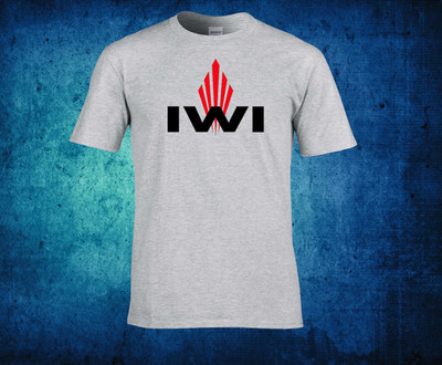 IWI Gray T-Shirt  - -  Jericho desert Eagle Tavor Baby Eagle UZI MAG