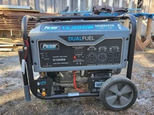 Pulsar G12KBN 12,000W Dual Fuel Generator Propane/Gas, Electric Start, Heavy D