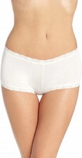 Maidenform One Fab Fit Boyshort w/Lace Style 40760 Ivory Size XL/8 NWT