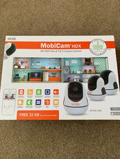 New Mobicam HDX HD Wifi Pan  Tilt 3 Camera System Mobi 32GB Card Security C2