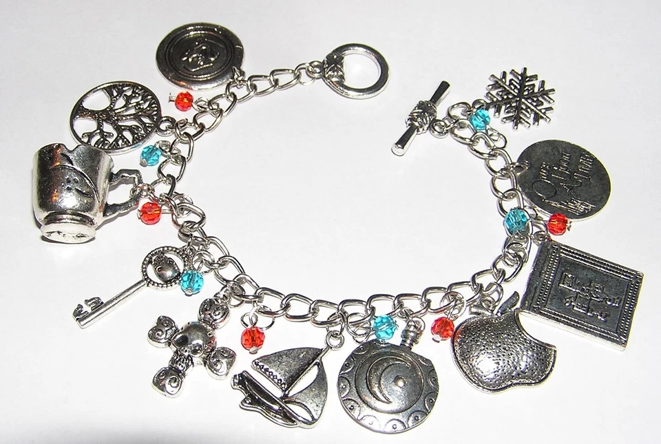 HBJ Once Upon A Time bracelet 11 breloques symboles serie OUAT charms bracelet