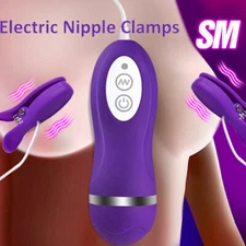 Female-Nipple-Clamps-Vibrator-Electric-Clit-Massager-Oral-Sex-Toy-for-Couple