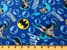 Batman DC Comics Flannel sold by the yard 273