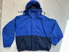 Eddie Bauer EBTEK Jacket Men’s Blue/Black XL/XG Hood 2 Pockets