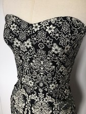 Printed Strapless Bodycon Dress Mango