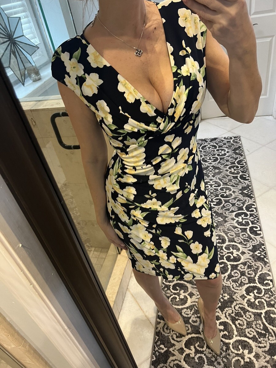 yellow and black jersey dress Yellow and Black Printed Jersey Dress  Jody Davis